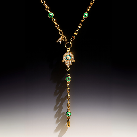 Evil Eye Lariat Necklace