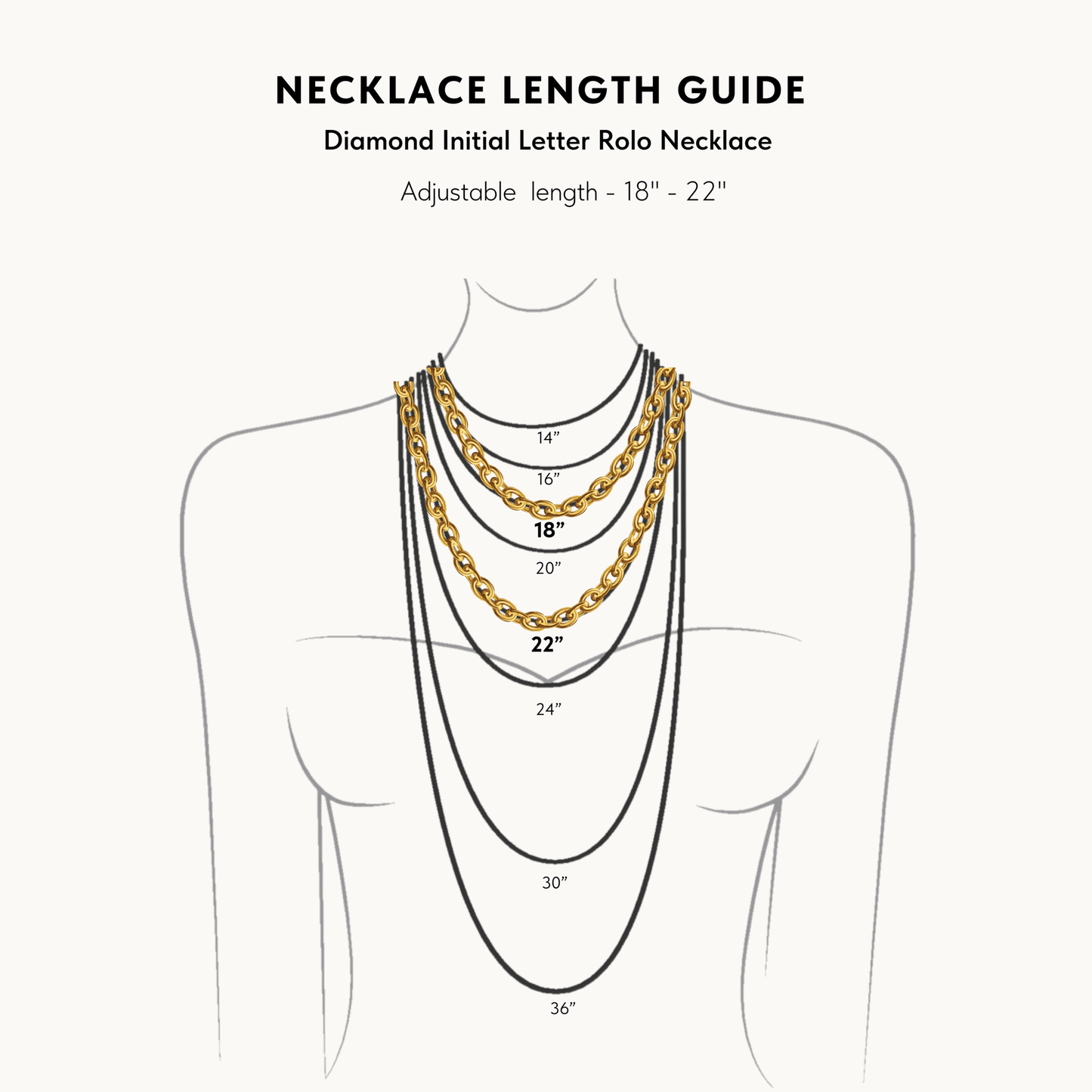 Diamond Initial Gold Name Necklace