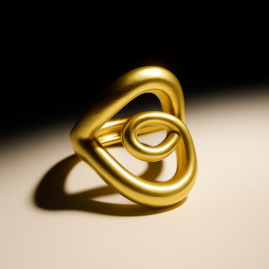 LOOP sculptural ring - Gold