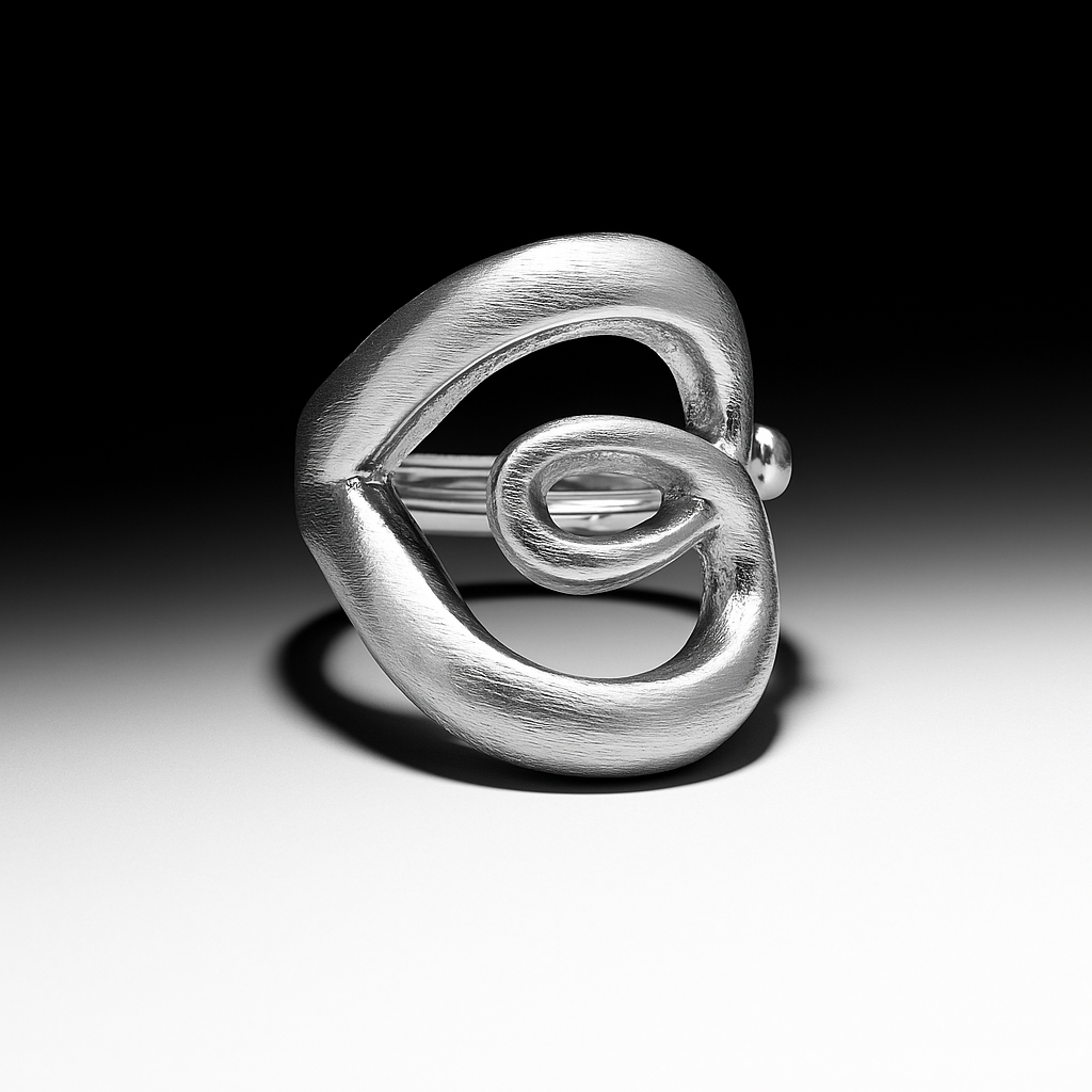 LOOP sculptural ring - Silver