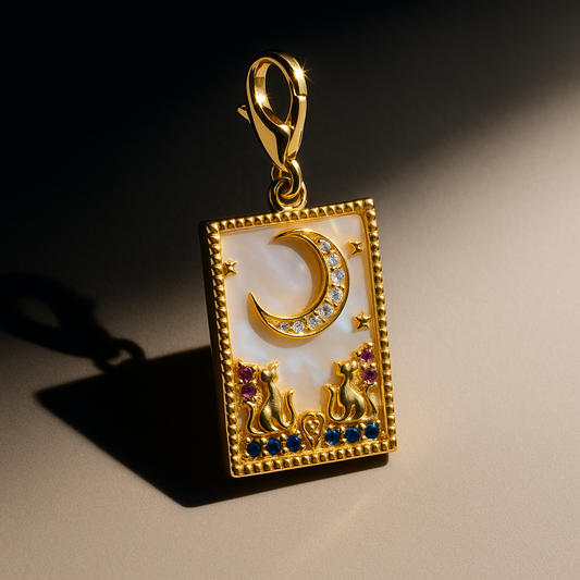 Etheral tarot card pendant
