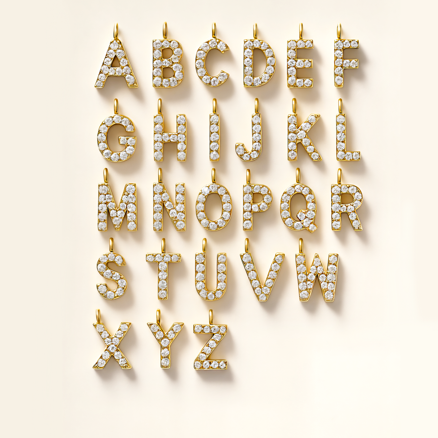 Gold Paperclip Initial Birthstone Friendship Necklace Bundle