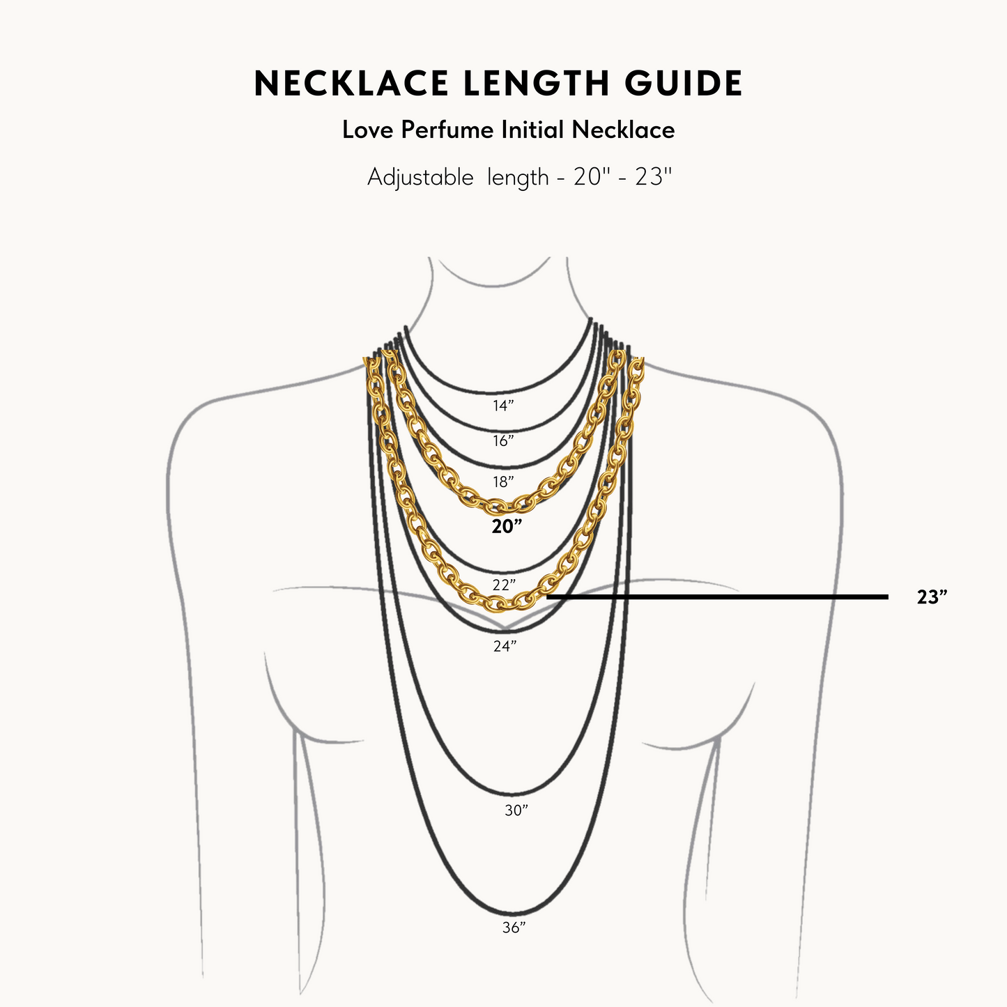 2 initial gold perfume necklace