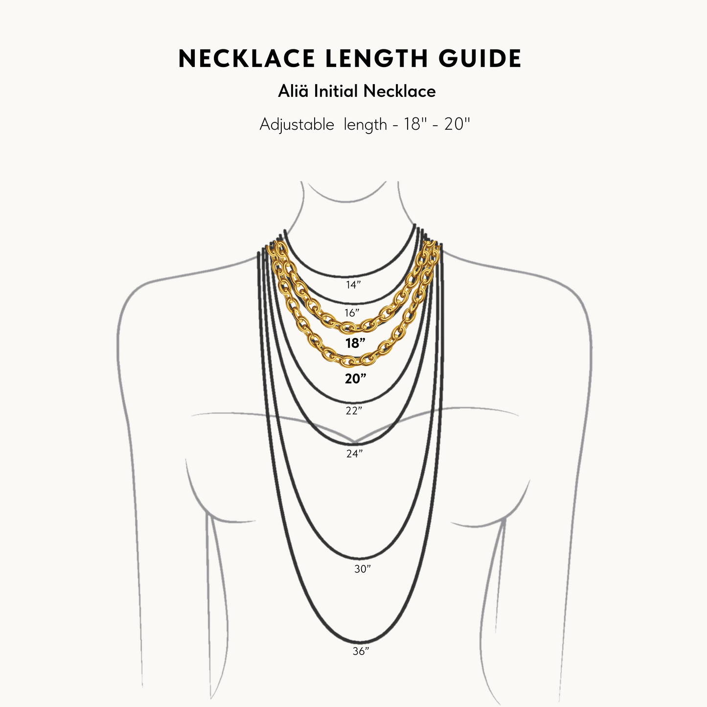 ALIÄ Gemstone Initial Necklace