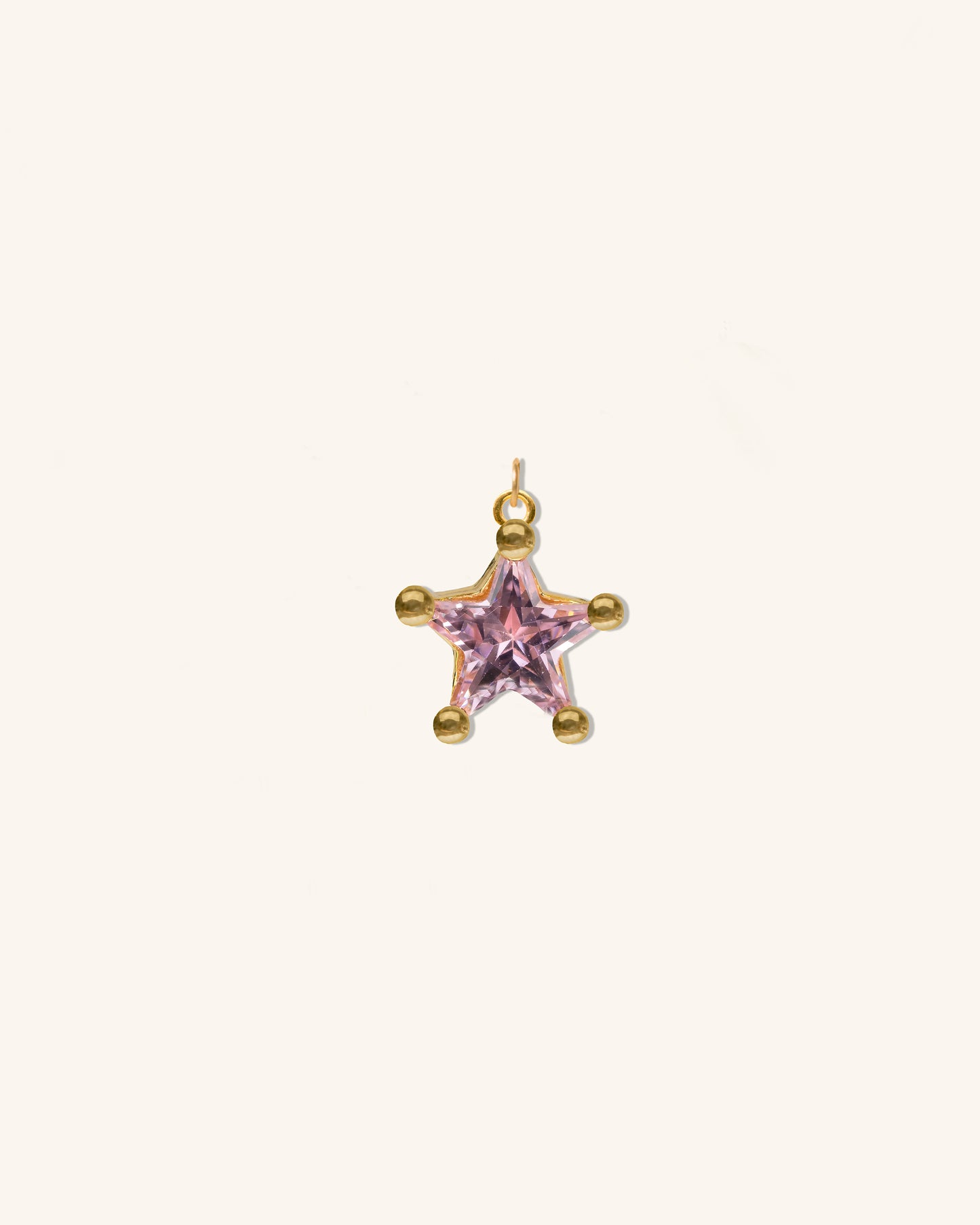 Mini Astrid Star Charm - Pink