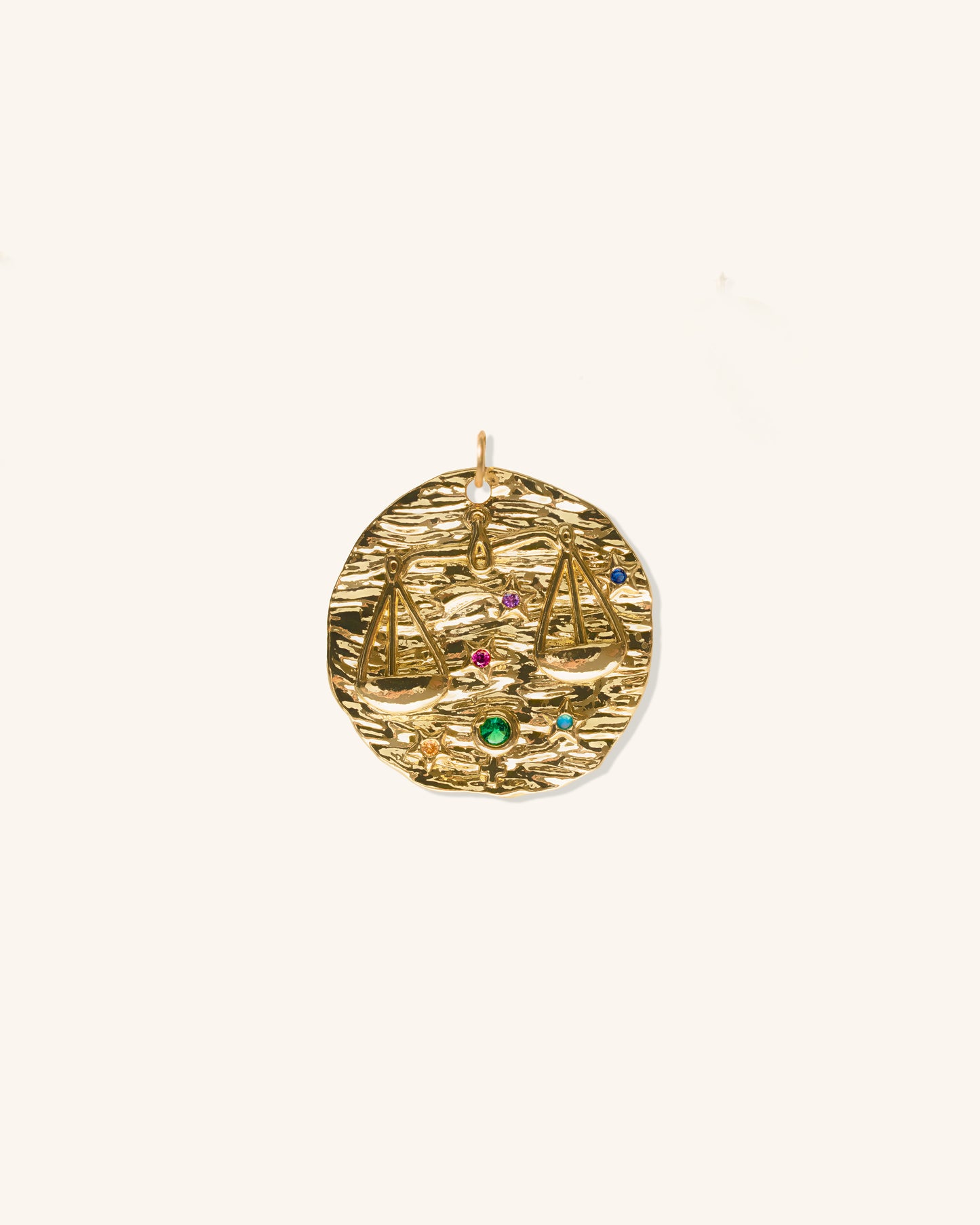Libra Micro Páve Zodiac Pendant
