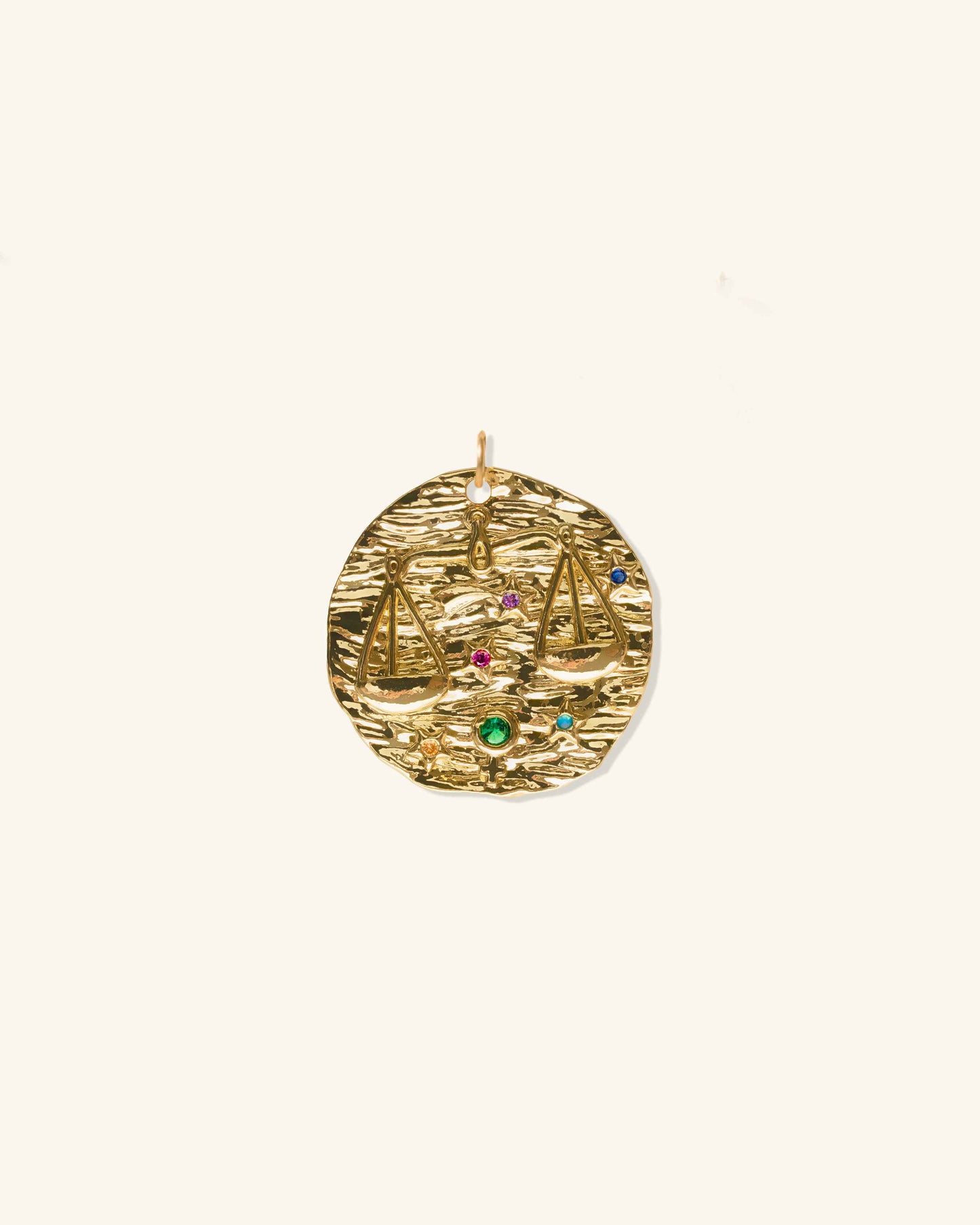 Libra Micro Páve Zodiac Pendant