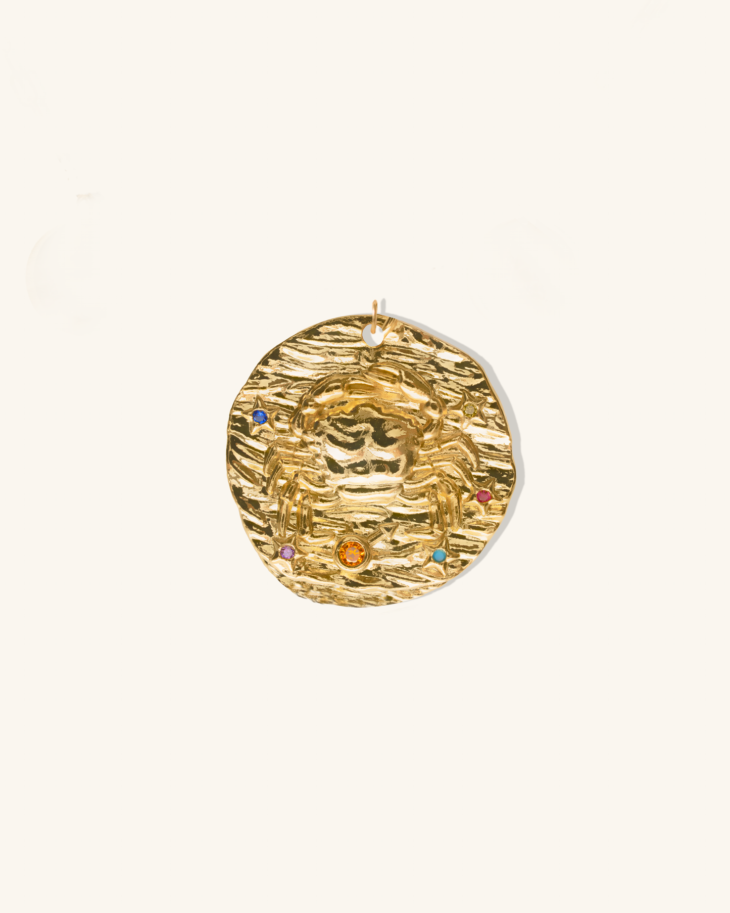 Cancer Micro Páve Zodiac Pendant