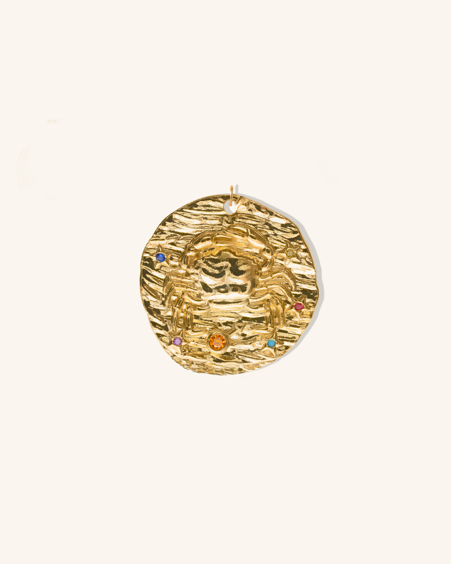 Cancer Micro Páve Zodiac Pendant