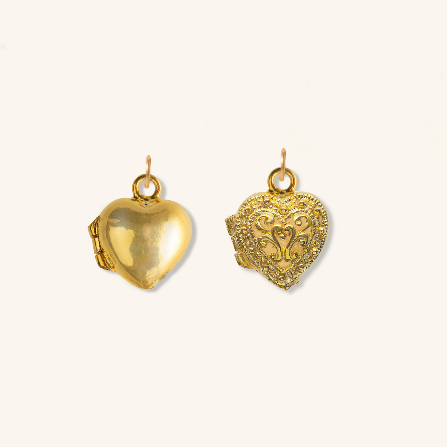 Double Sided Perfume heart pendant
