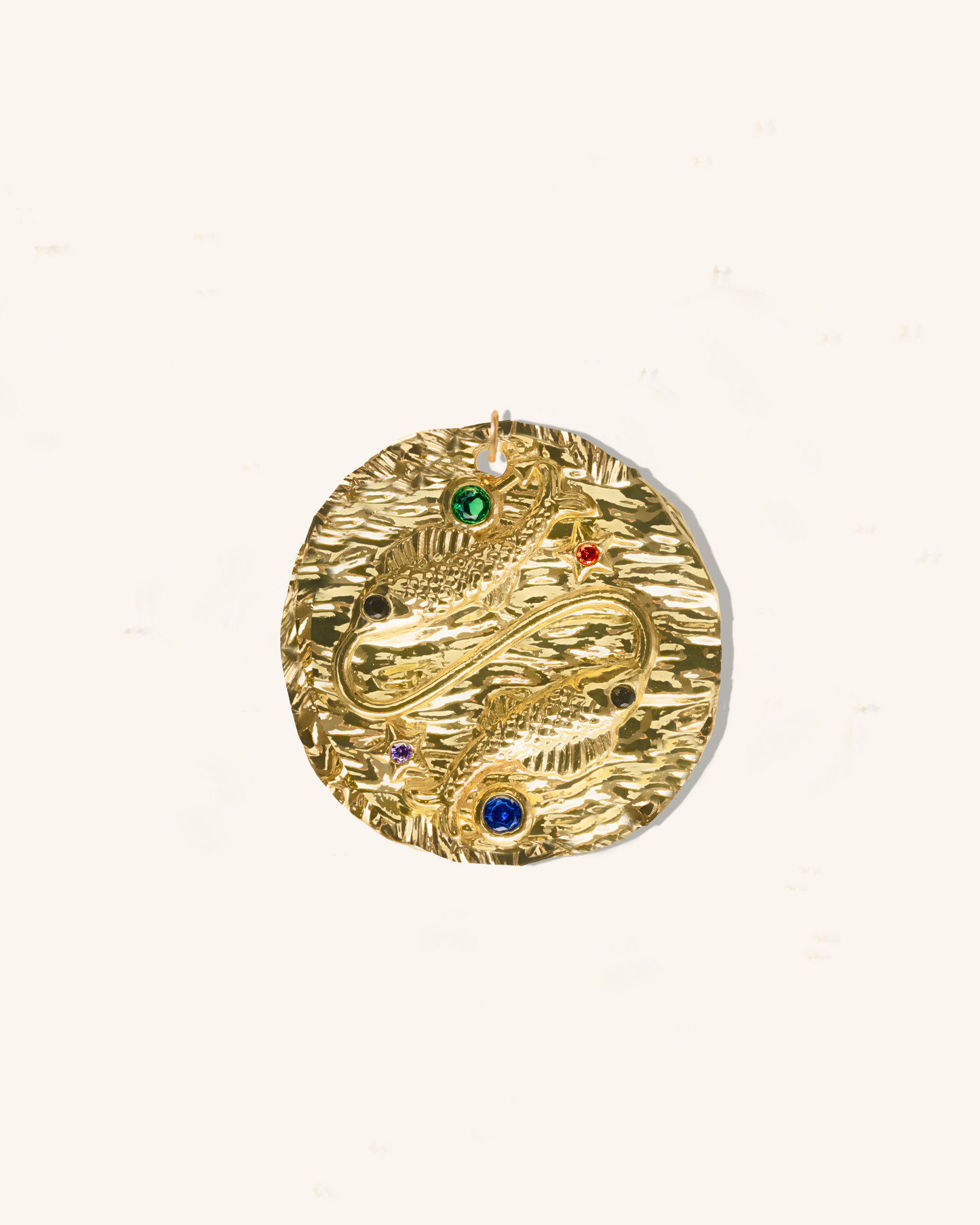 Pisces Micro Páve Zodiac Pendant