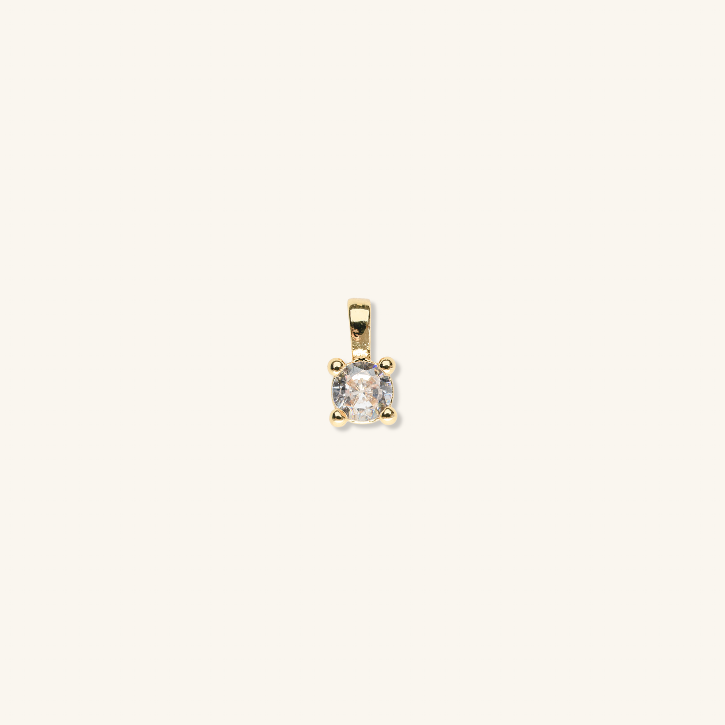 Diamond gemstone mircro charm
