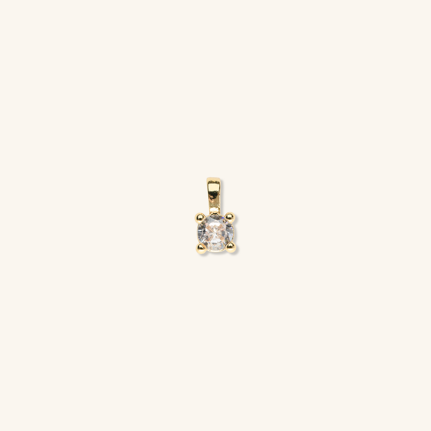 Diamond gemstone mircro charm