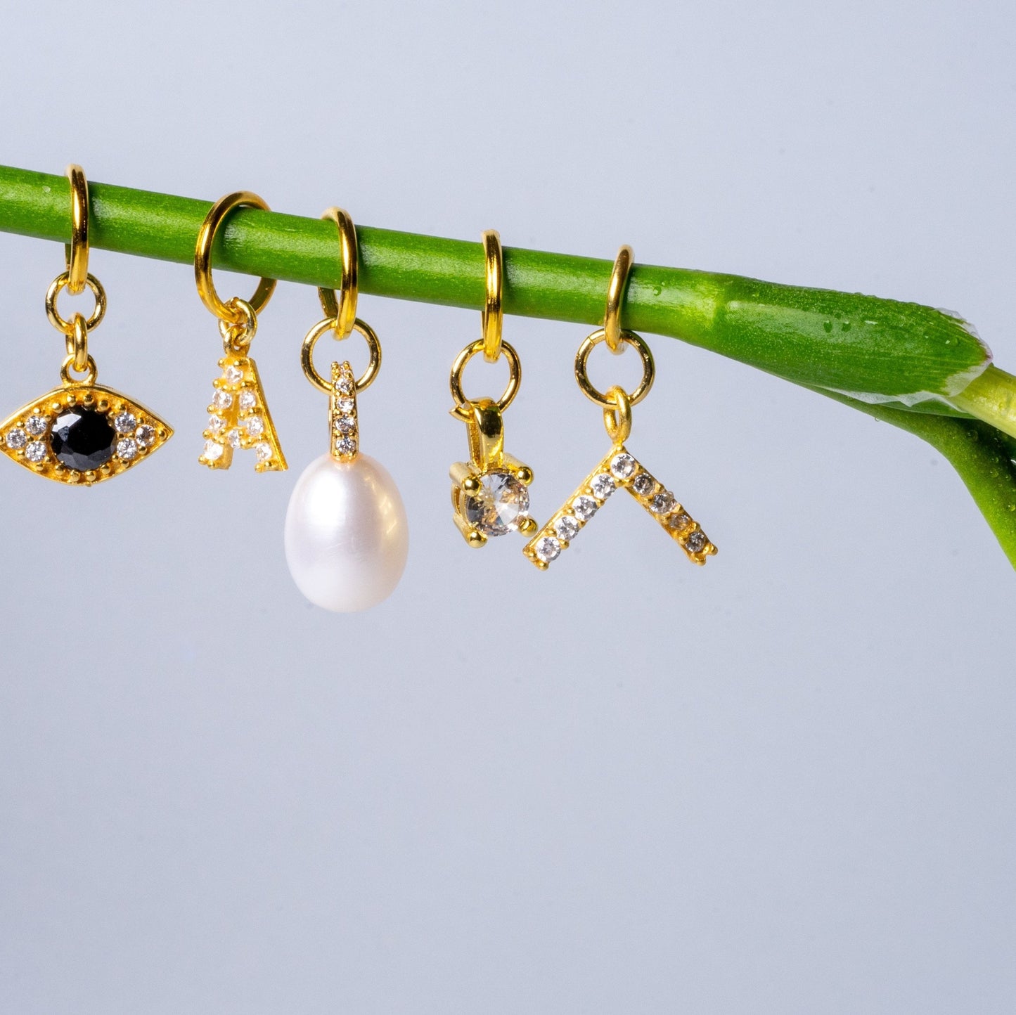 Diamond gemstone micro charm