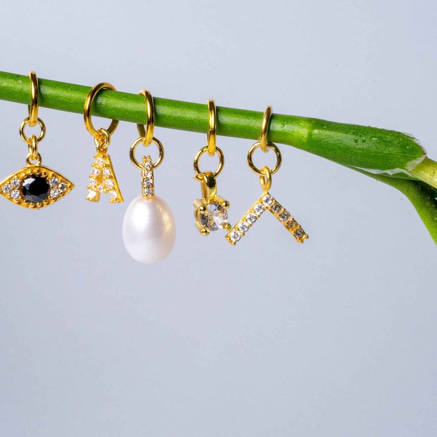 Diamond gemstone micro charm