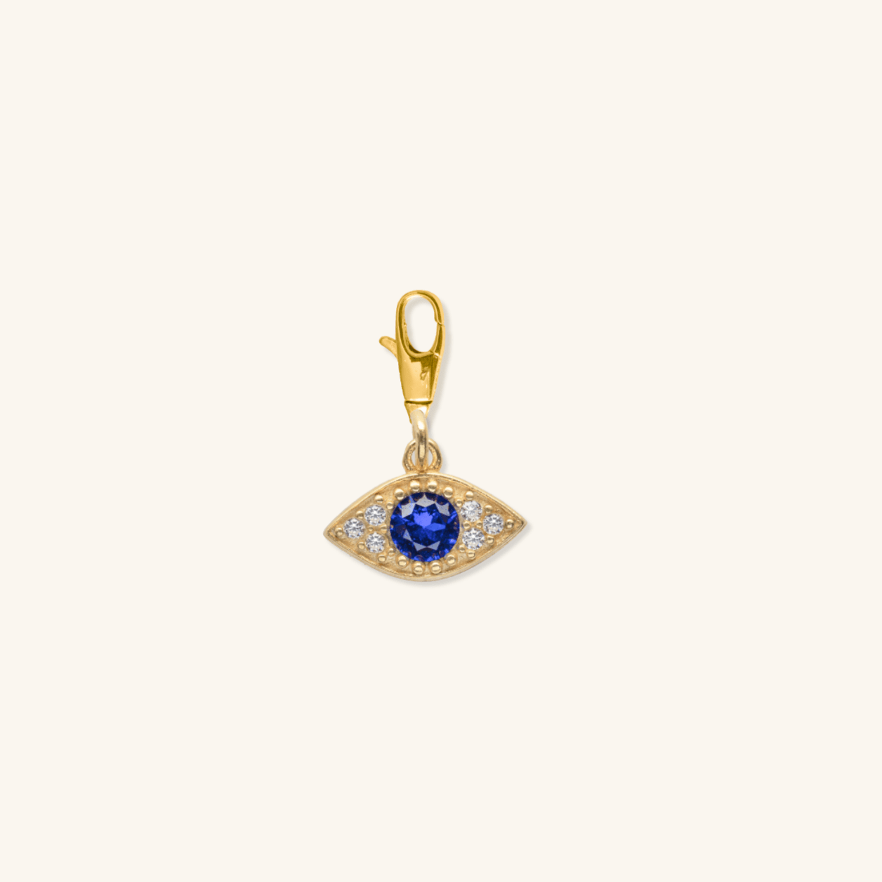 Blue evil eye charm