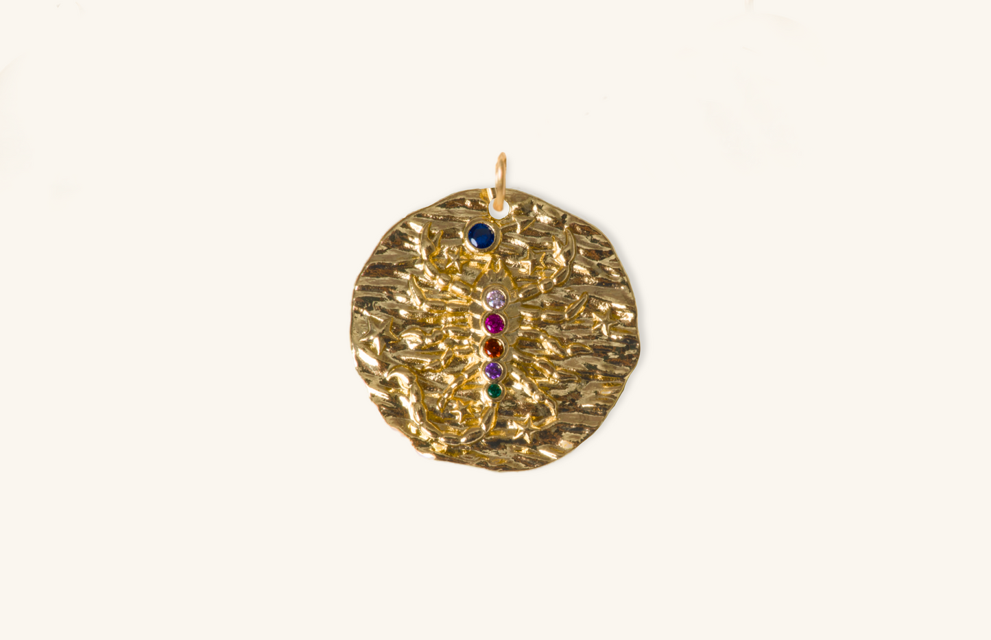 Scorpio Micro Páve Zodiac Pendant