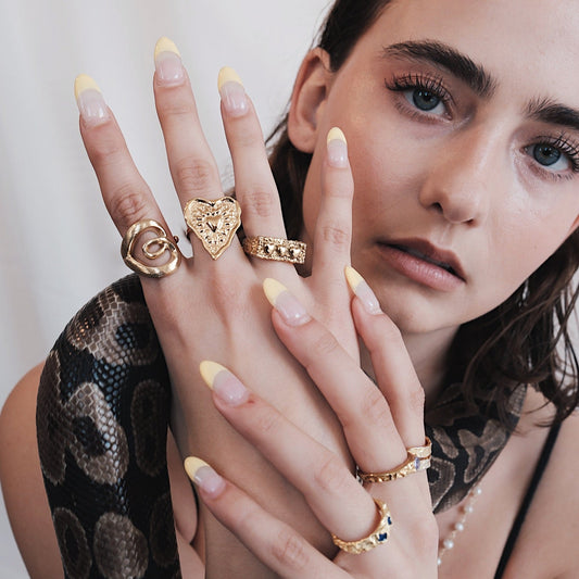 LOOP sculptural ring - Gold