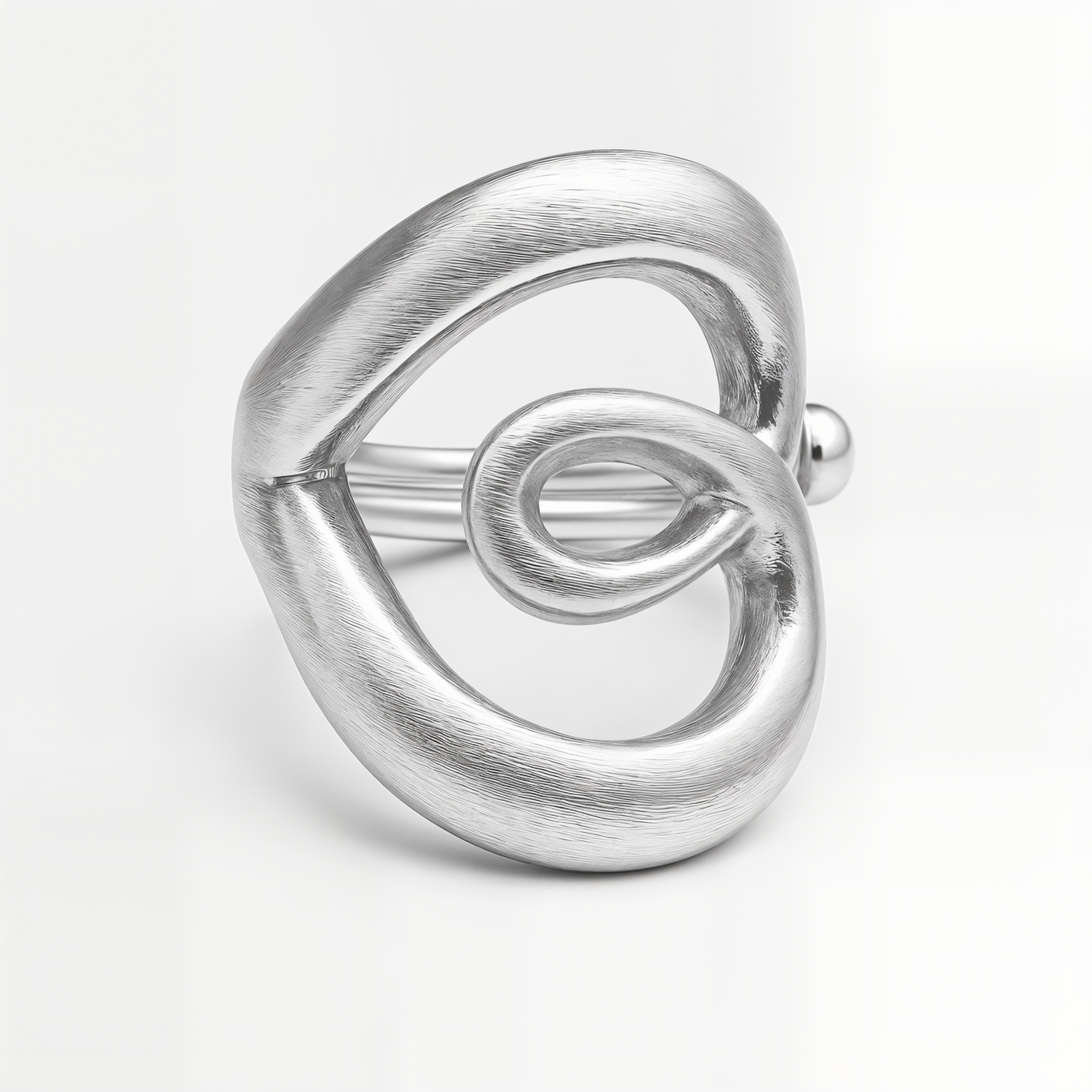 LOOP sculptural ring - Silver