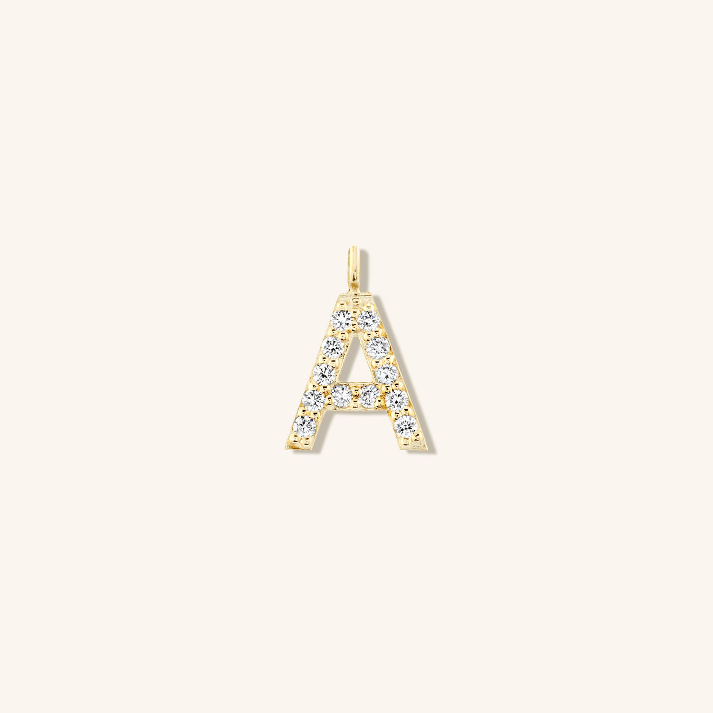 Diamond Gold Initial Pendant