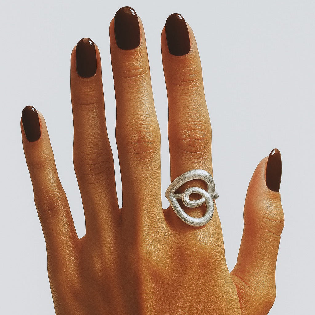 LOOP sculptural ring - Silver