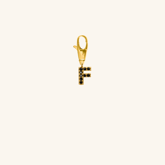 Black Crystal Initial Charm - F