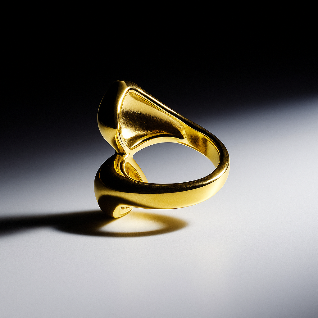 LOOP sculptural ring - Gold