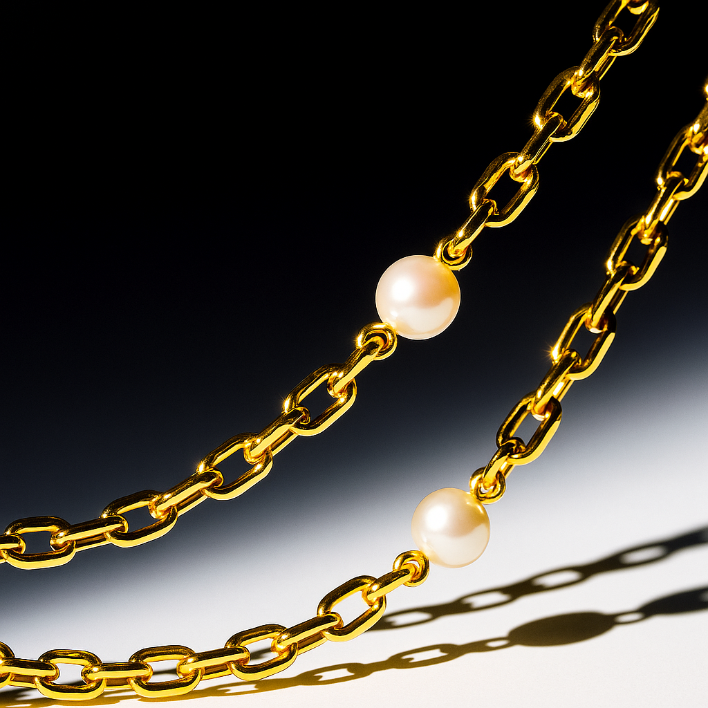 ANGEL FACED Pearl Heart Necklace