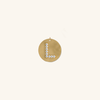  Gold Coin Initial Pendant - L 