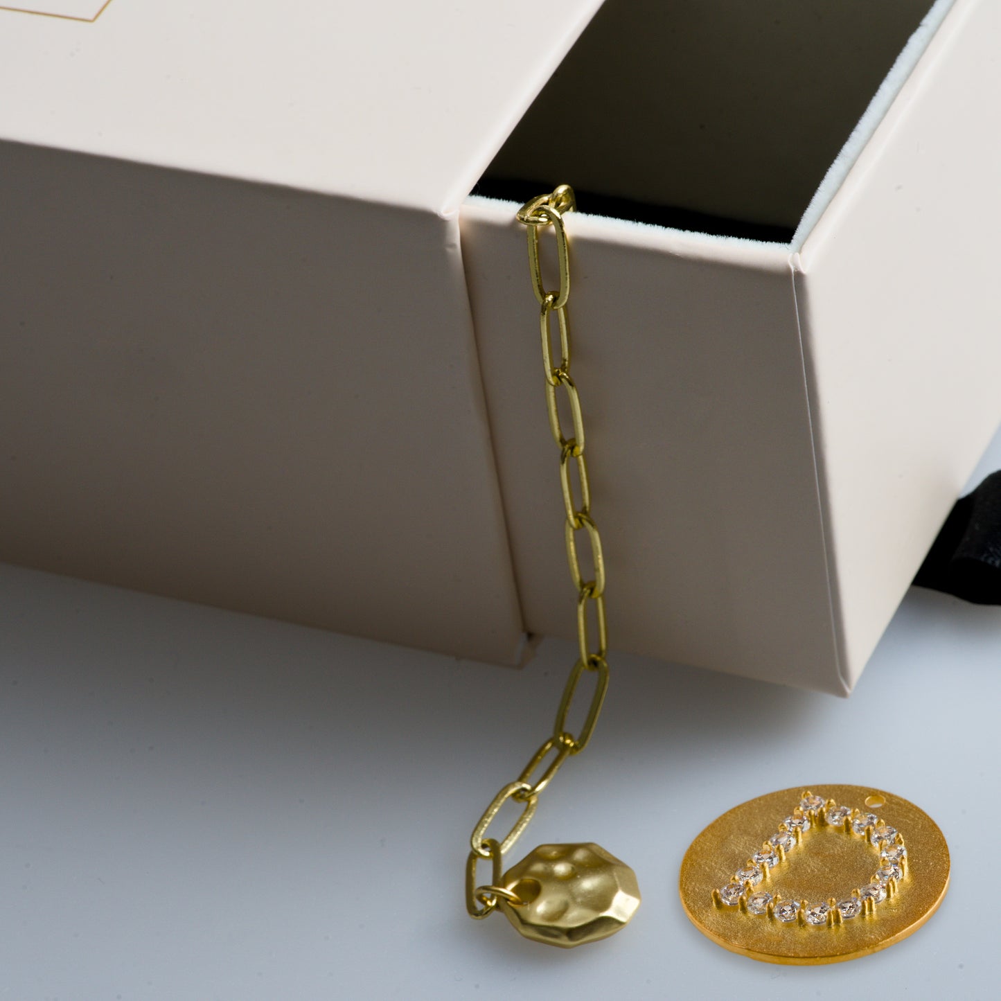 Gold Coin Initial Pendant - D