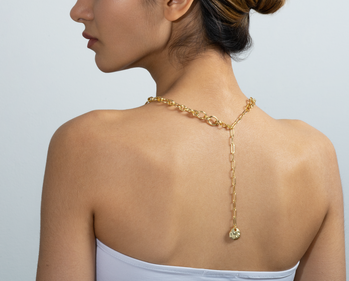 Gold Cable Chain Necklace