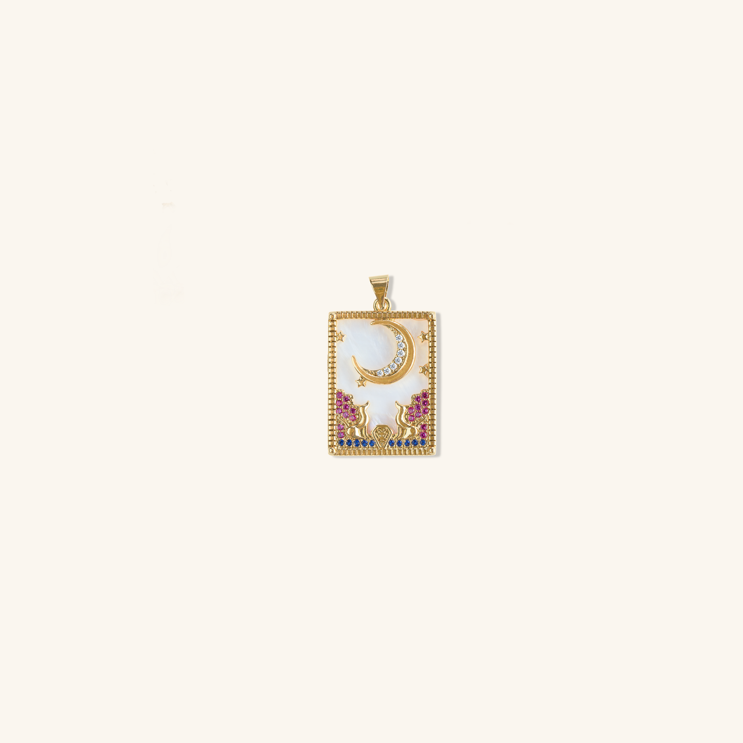 Etheral tarot card pendant