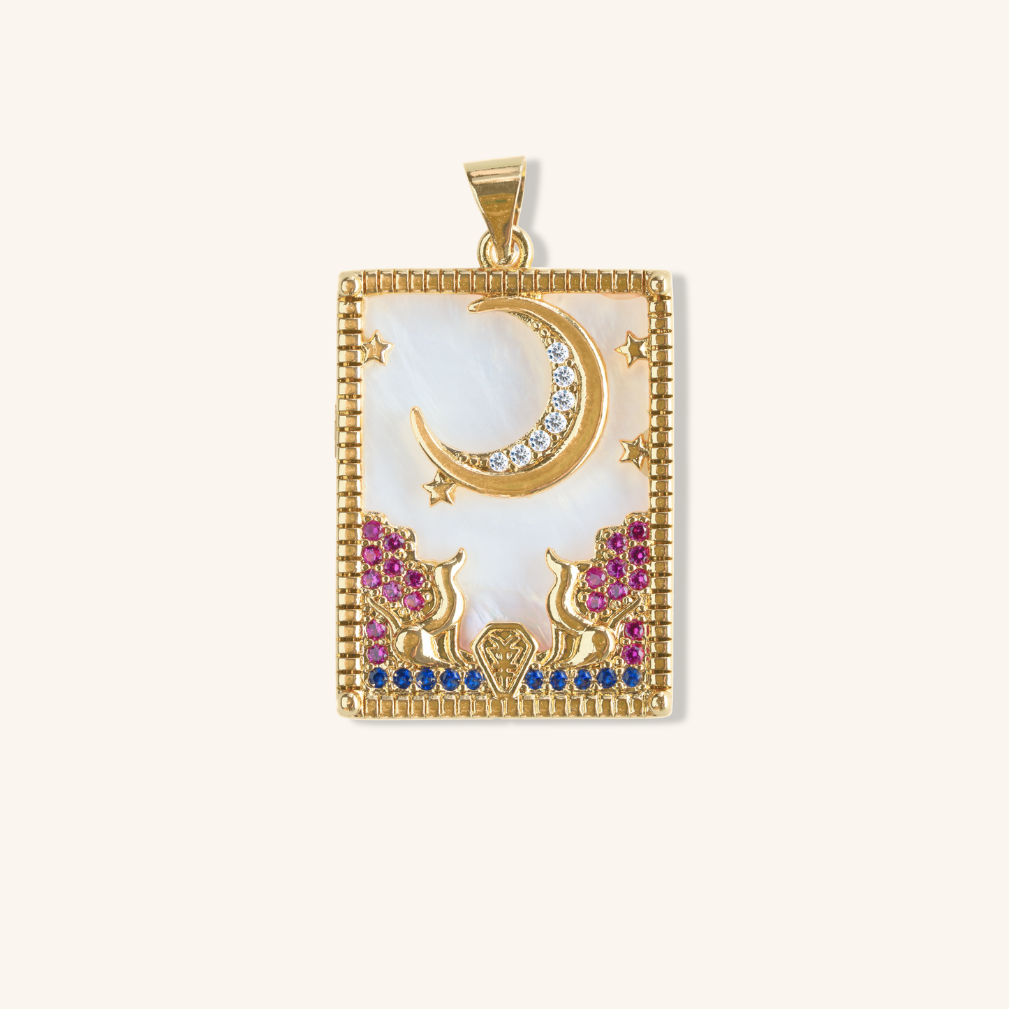 Etheral tarot card pendant