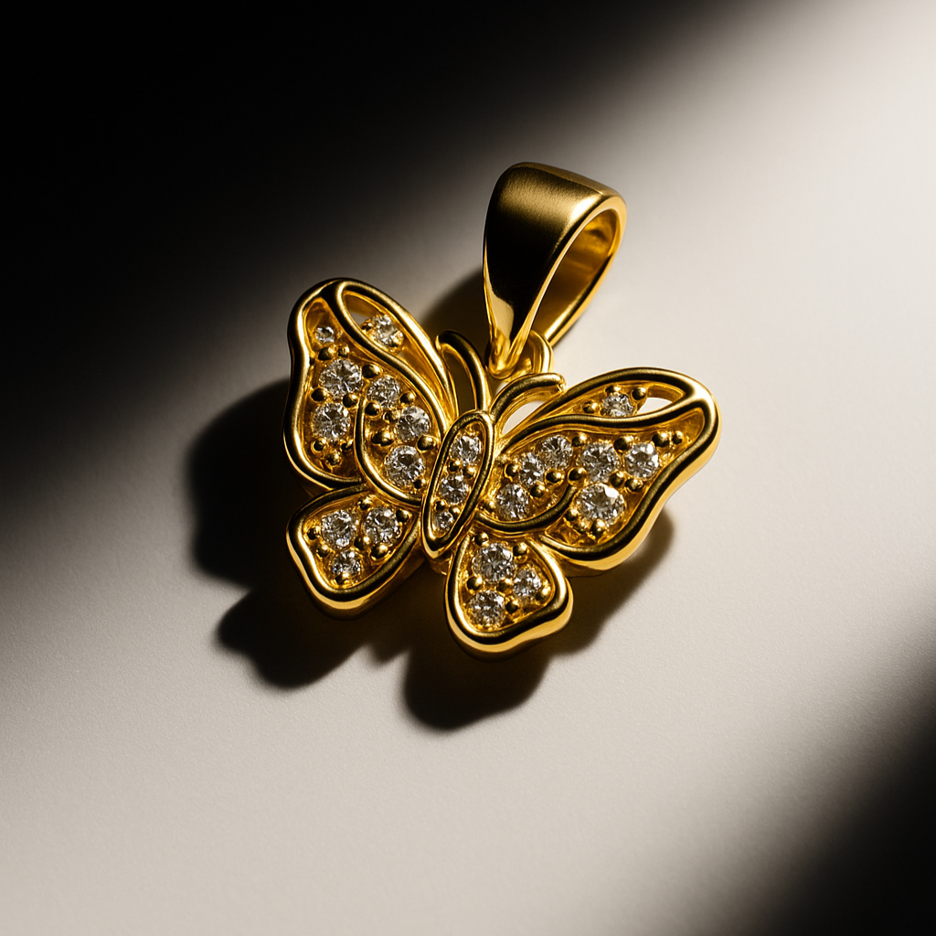 Gold Butterfly charm
