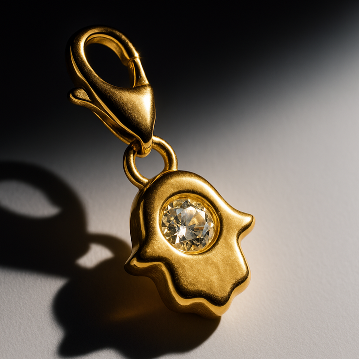 Micro Páve Hamsa Charm