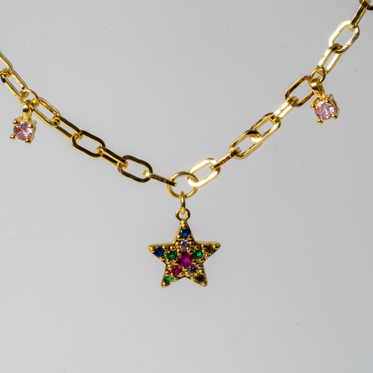 Micro Páve starfish charm