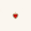  Ruby heart Pendant 