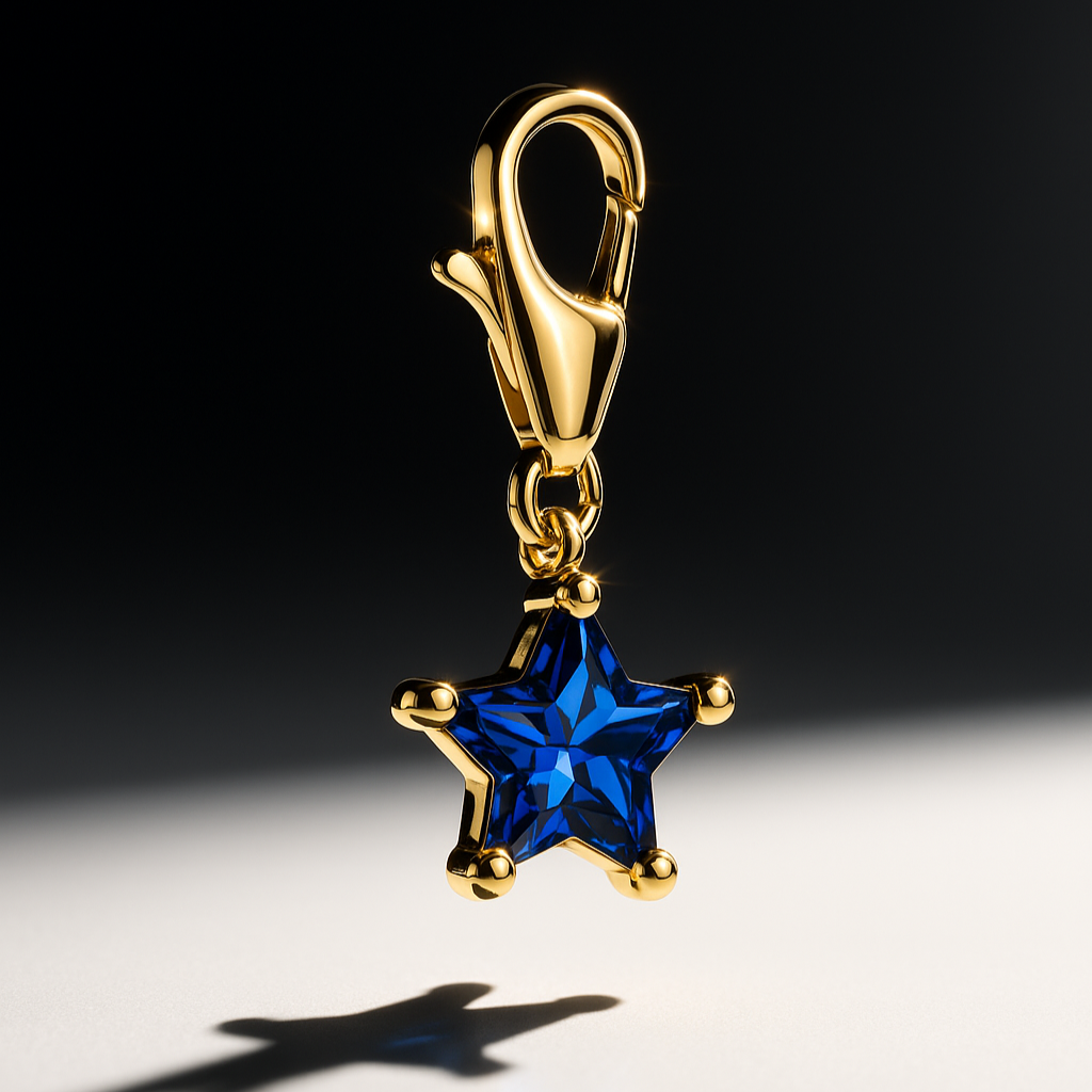Astrid Star Charm - Dark Blue
