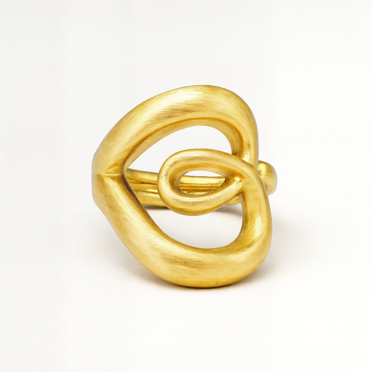 LOOP sculptural ring - Gold