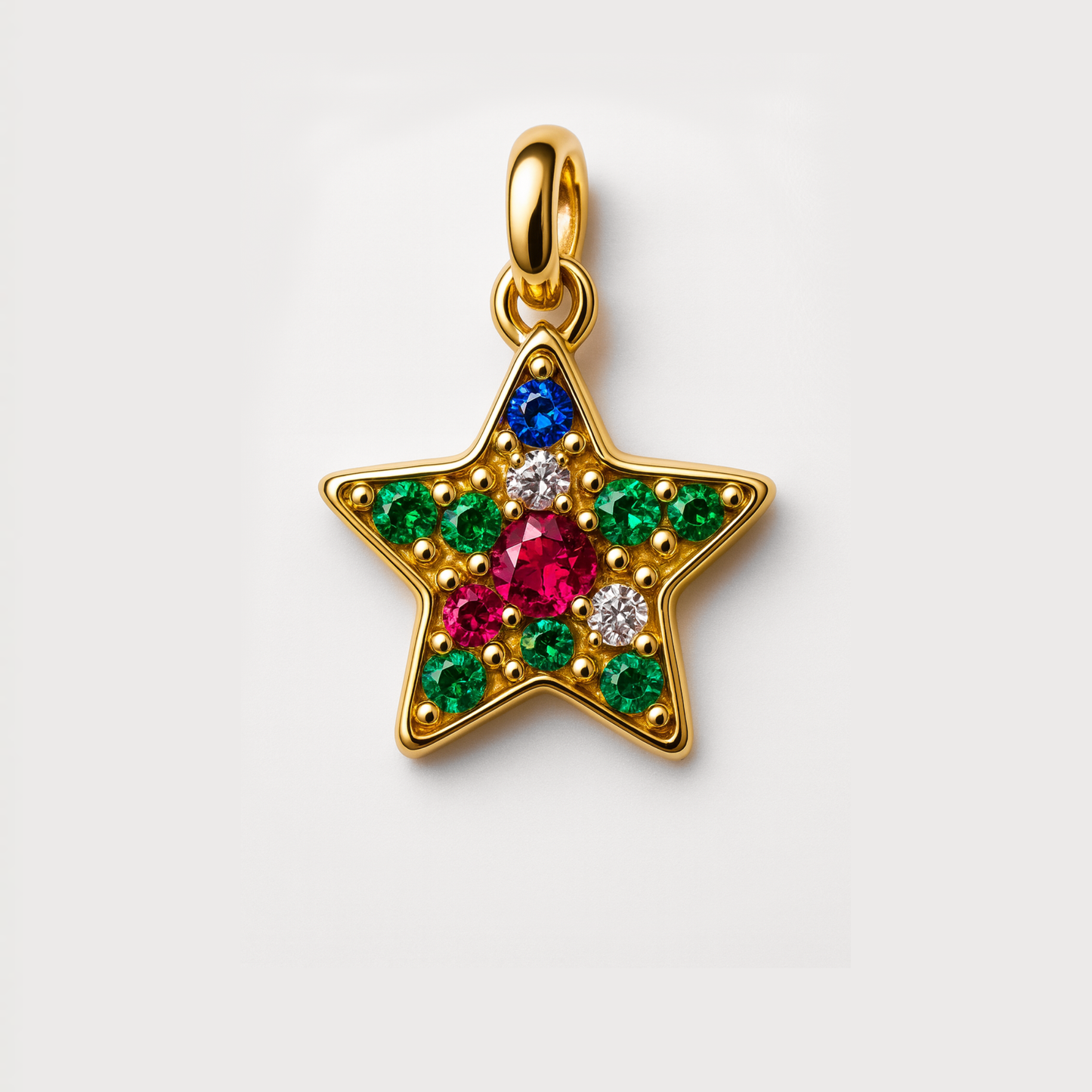 Micro Páve starfish charm