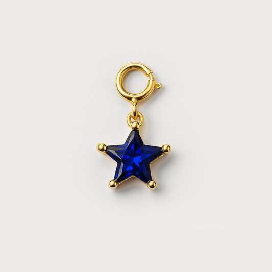 Astrid Star Charm - Dark Blue