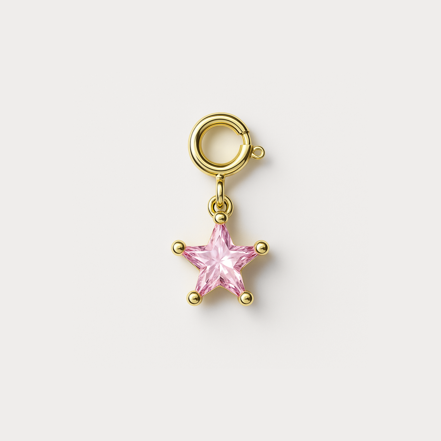 Mini Astrid Star Charm - Pink