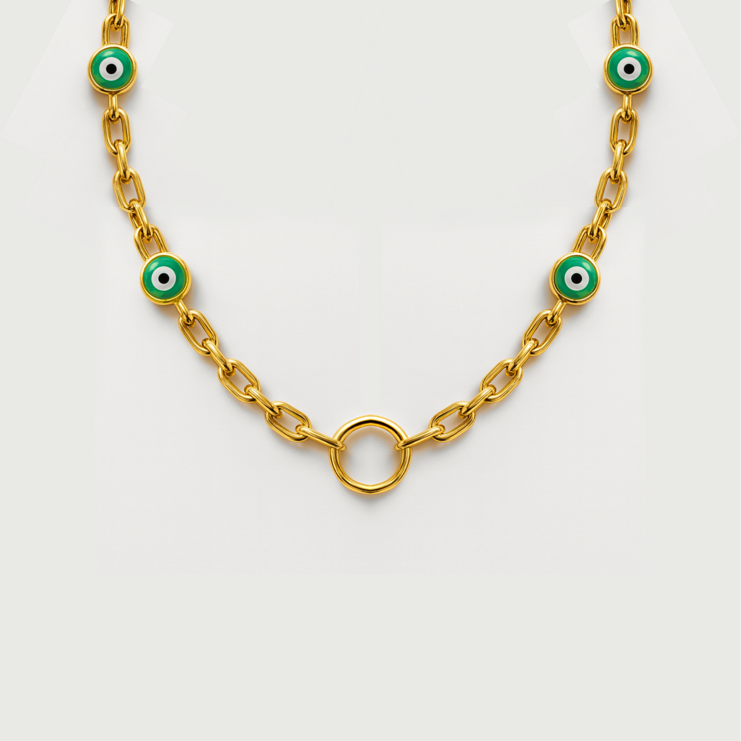 Gold Evil Eye Necklace