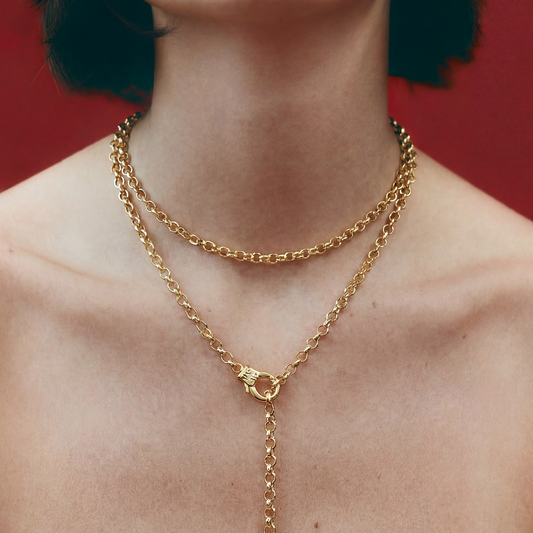 Gold rolo 3-in-1 necklace