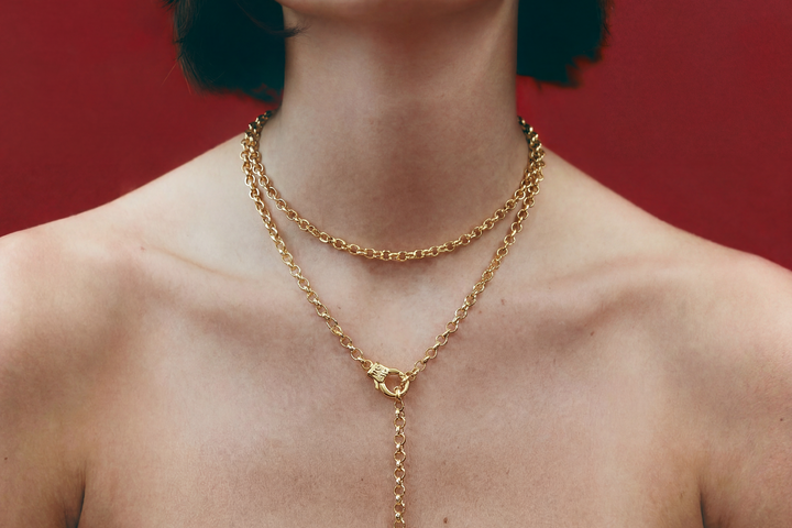Gold rolo 3-in-1 necklace