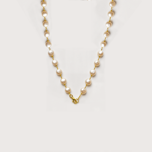 3-in-1 Gold Pearl Necklace