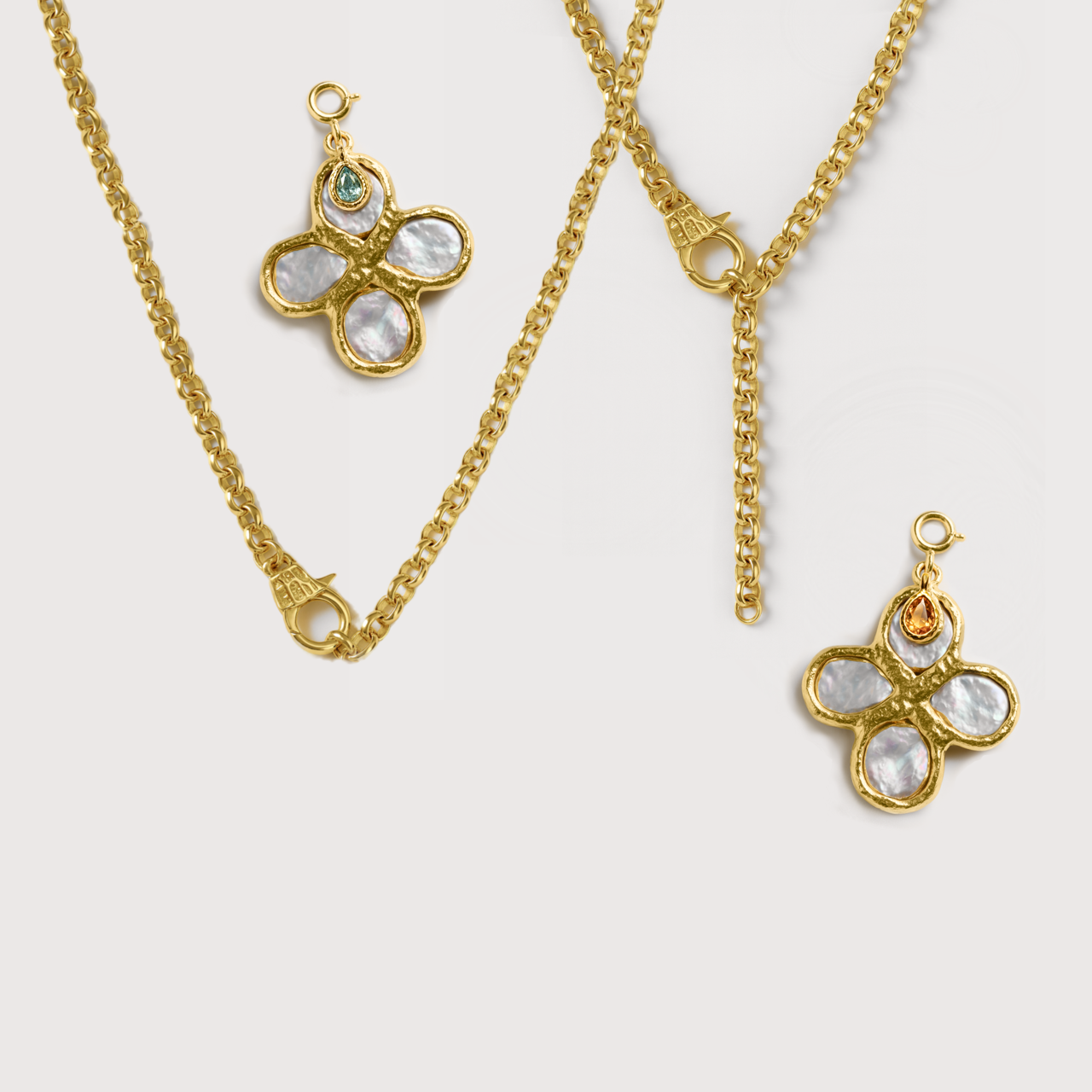Molten Gold Birthstone Friendship Necklace Bundle