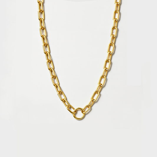 Gold Cable Chain Necklace