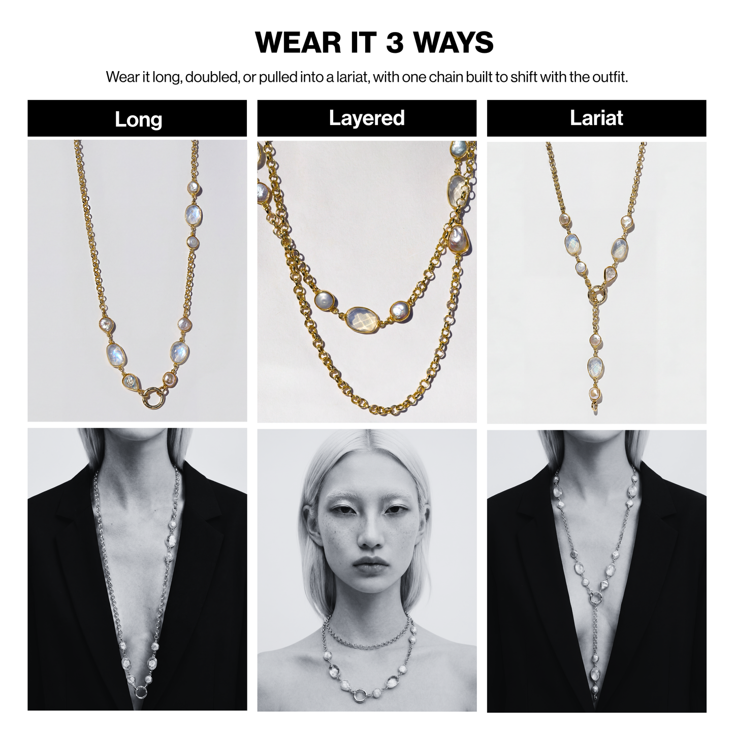 IRIS NECKLACE  3-in-1