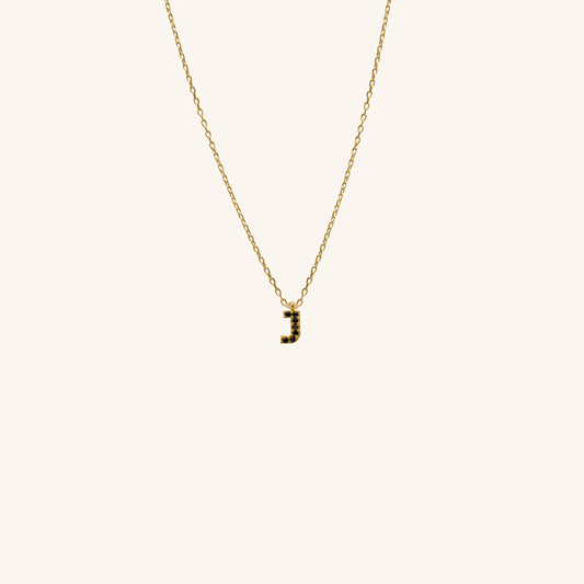 Black Crystal Initial Charm - J